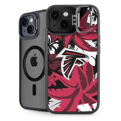 NFL Atlanta Falcons Tropical Print iPhone 15 Kickstand Case